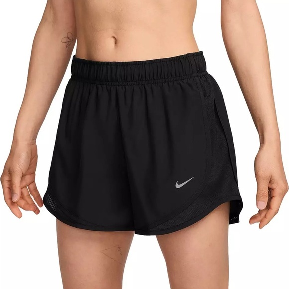 Nike Women’s Dri Fit Tempo Running Shorts XS Jet Black - Picture 1 of 5